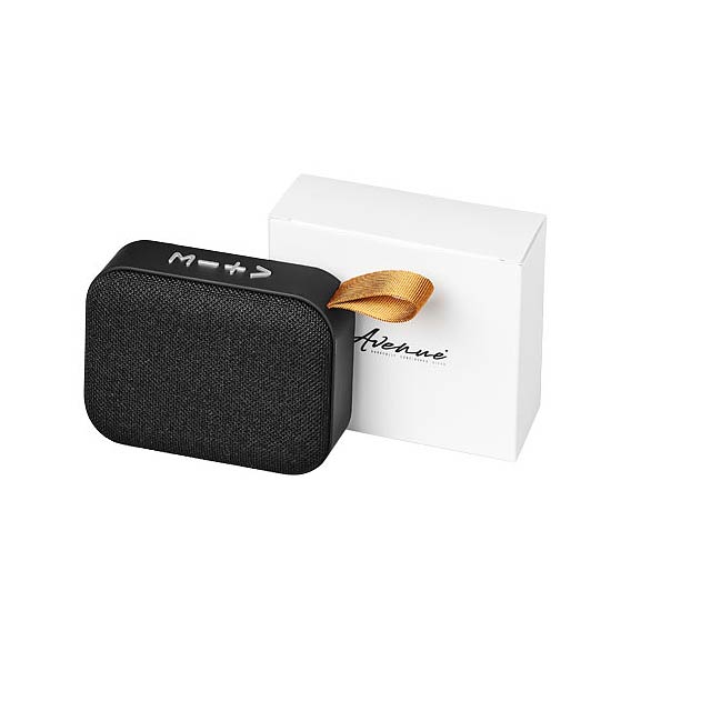 Fashion fabric Bluetooth® speaker - black