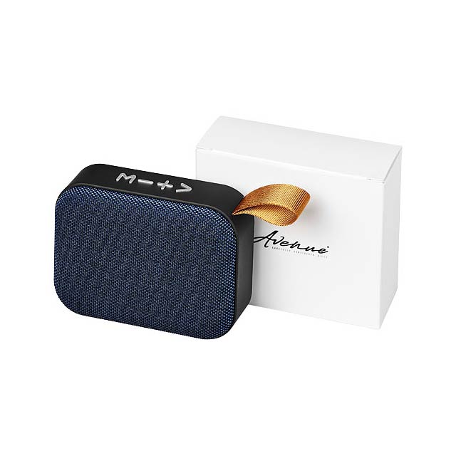 Fashion fabric Bluetooth® speaker - blue