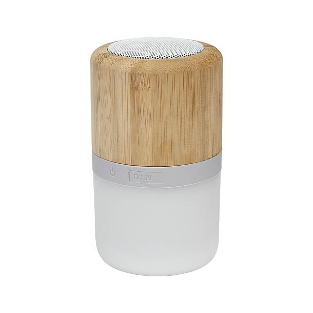 Aurea bambusový Bluetooth® reproduktor se světlem  - dřevo
