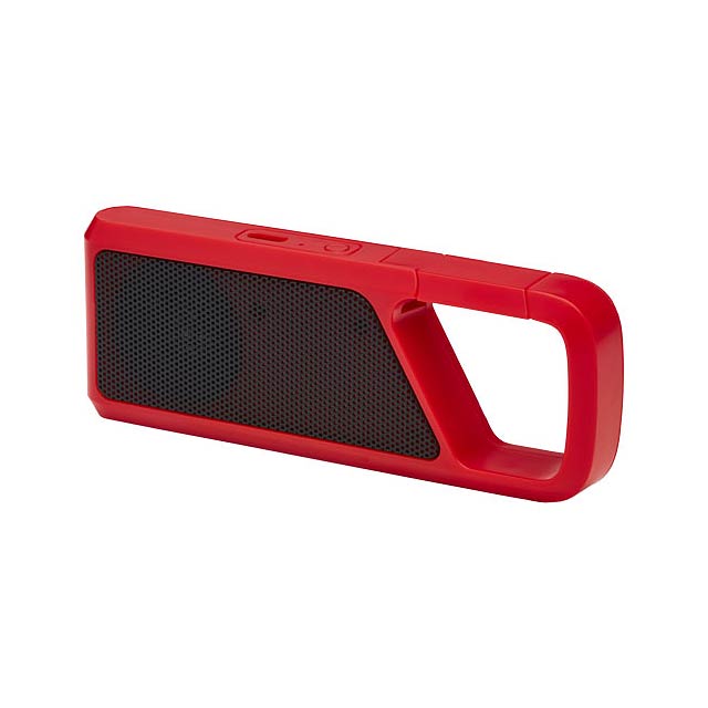 Bluetooth® reproduktor Clip-Clap 2 - transparentná červená