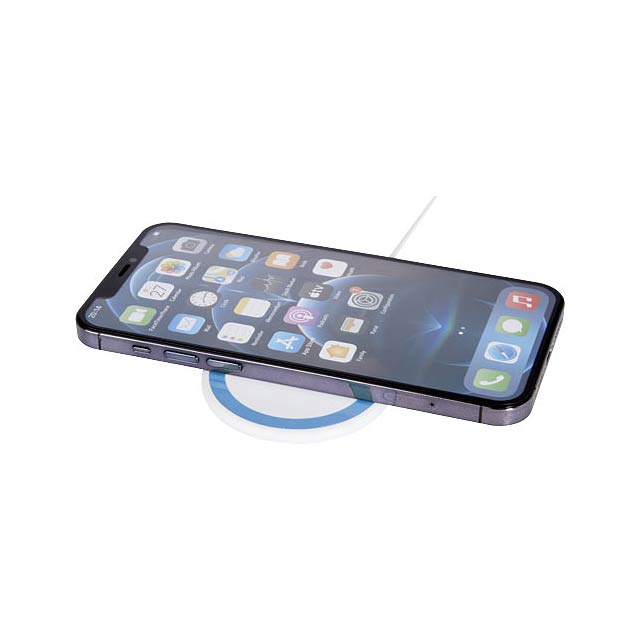 Peak 10W magnetic wireless charging pad - baby blue