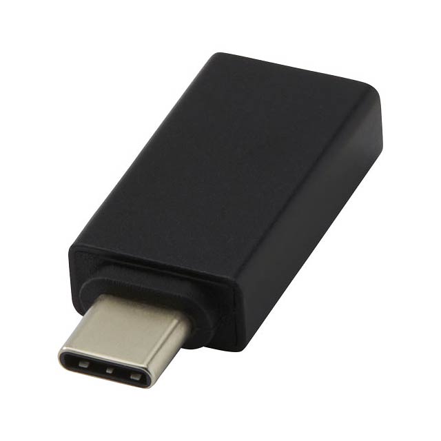 Adapt USB C auf USB A 3.0 Adapter aus Aluminium - schwarz