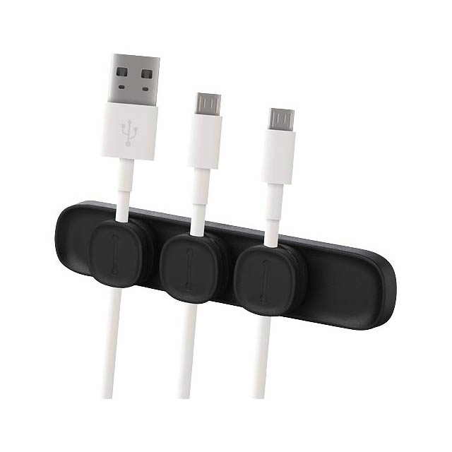 Magclick magnetic cable manager - black
