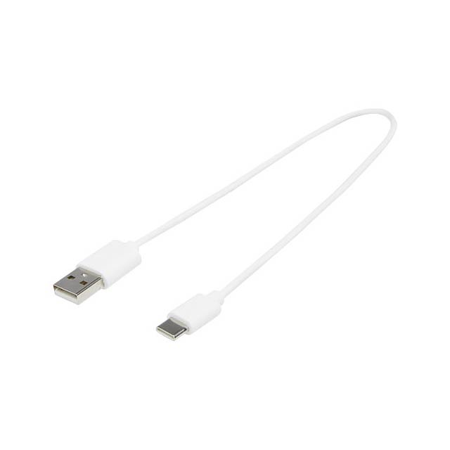 USB-A to Type-C TPE 2A cable - white