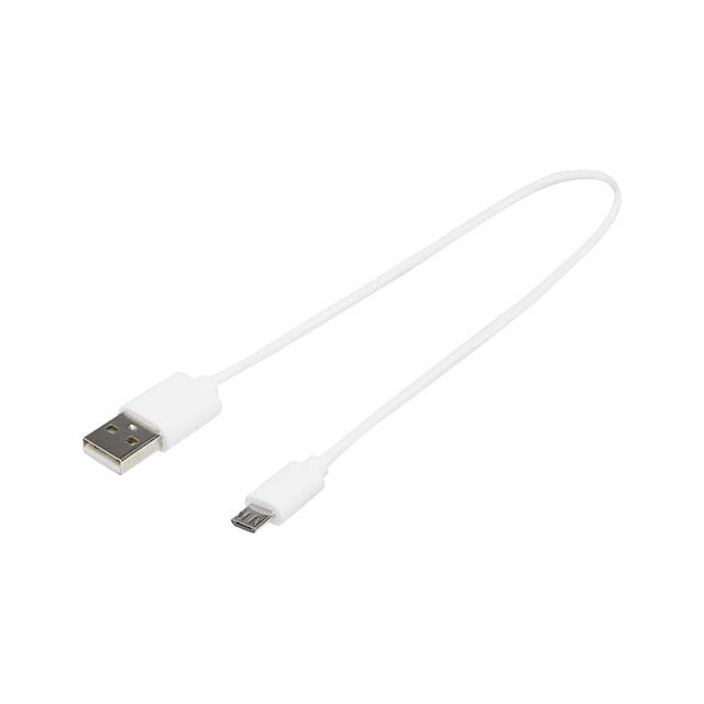 2A kabel USB-A/Micro-USB z TPE - biela