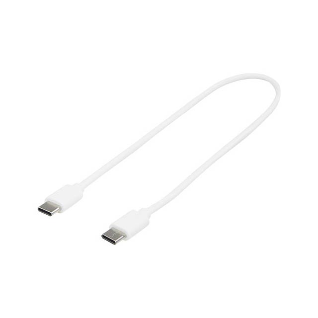 Kabel PD USB-C – USB-C TPE 3A - bílá