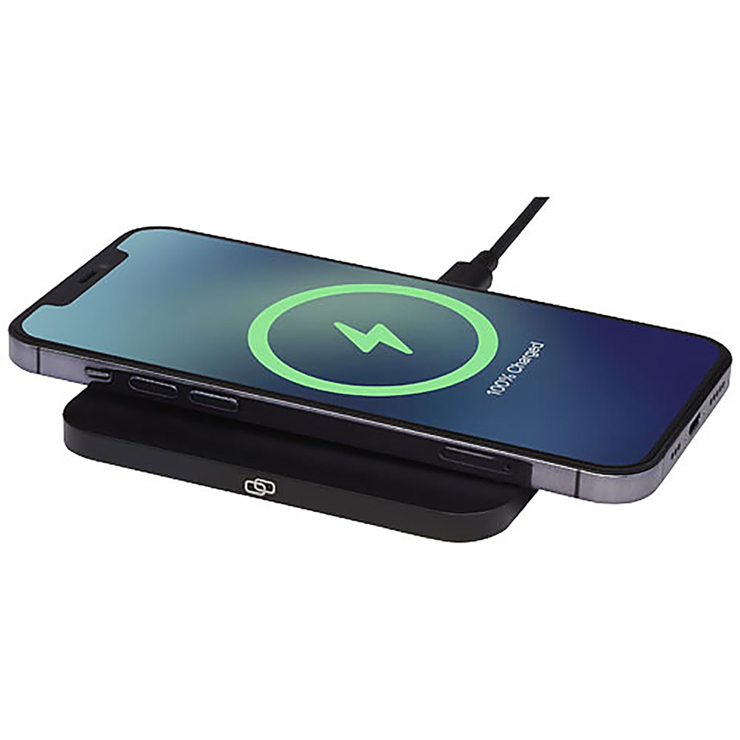 Hybrid 15W premium wireless charging pad - black