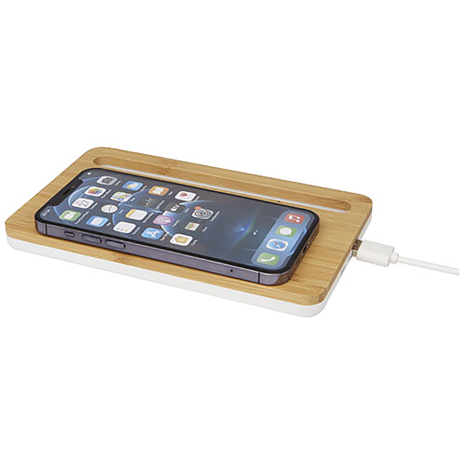 Medake 10W bamboo wireless charger - beige