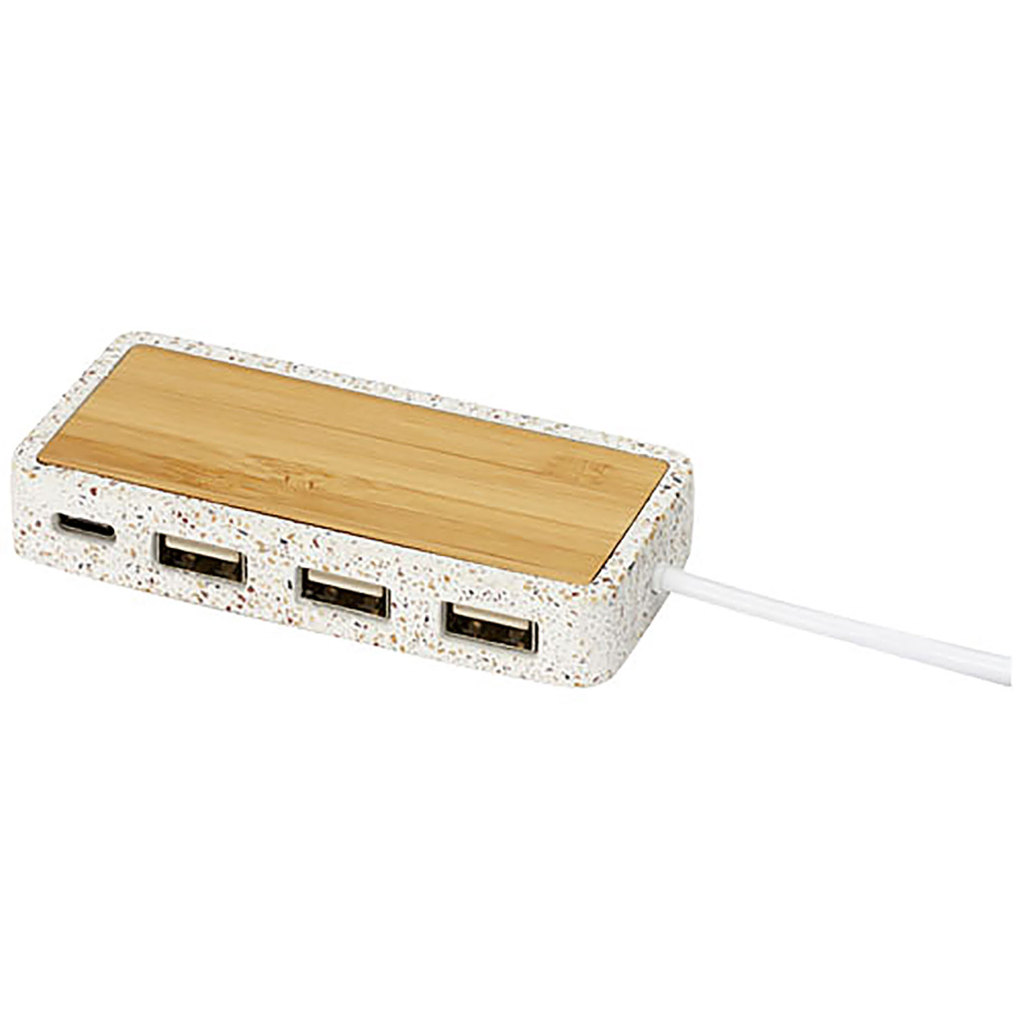 Terrazzo USB 2.0 hub - beige