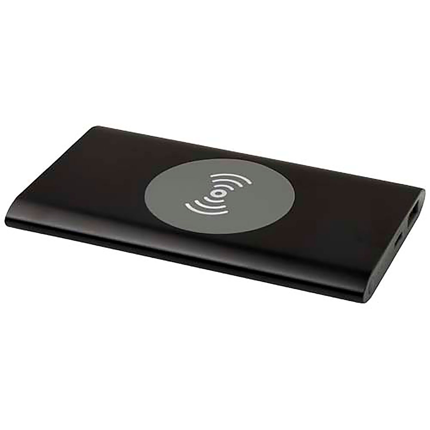 Juice 4000 mAh Type-C recycled aluminium wireless power bank  - black