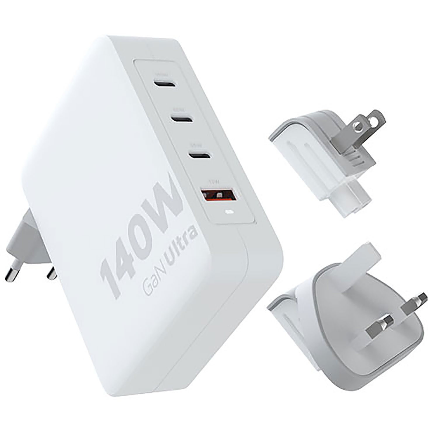 Xtorm XVC2140 GaN Ultra 140W travel charger with 240W USB-C PD cable - white