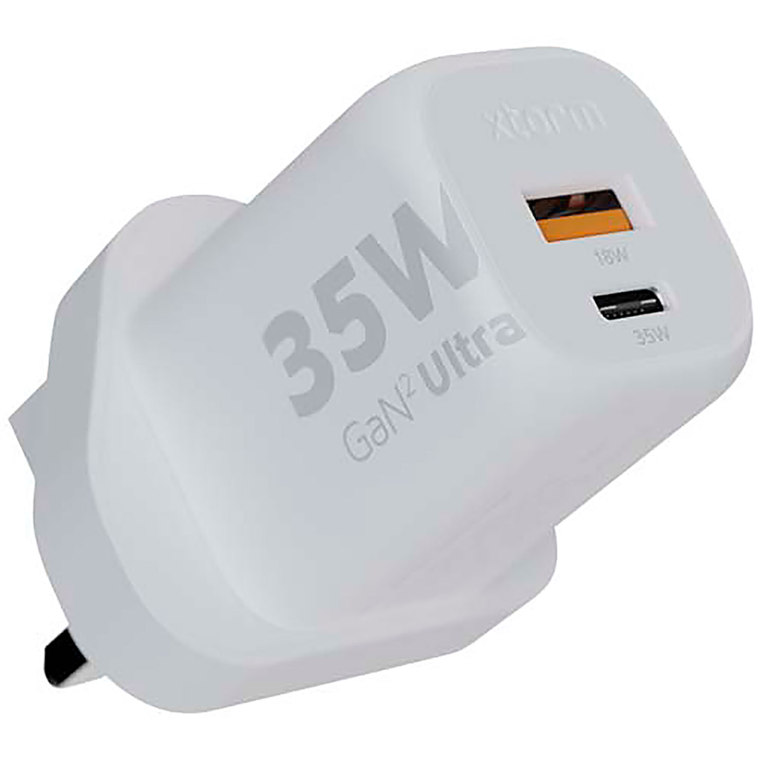 Xtorm XEC035G GaN² Ultra 35W wall charger - UK plug - white