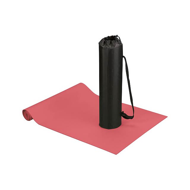 Cobra fitness and yoga mat - transparent red