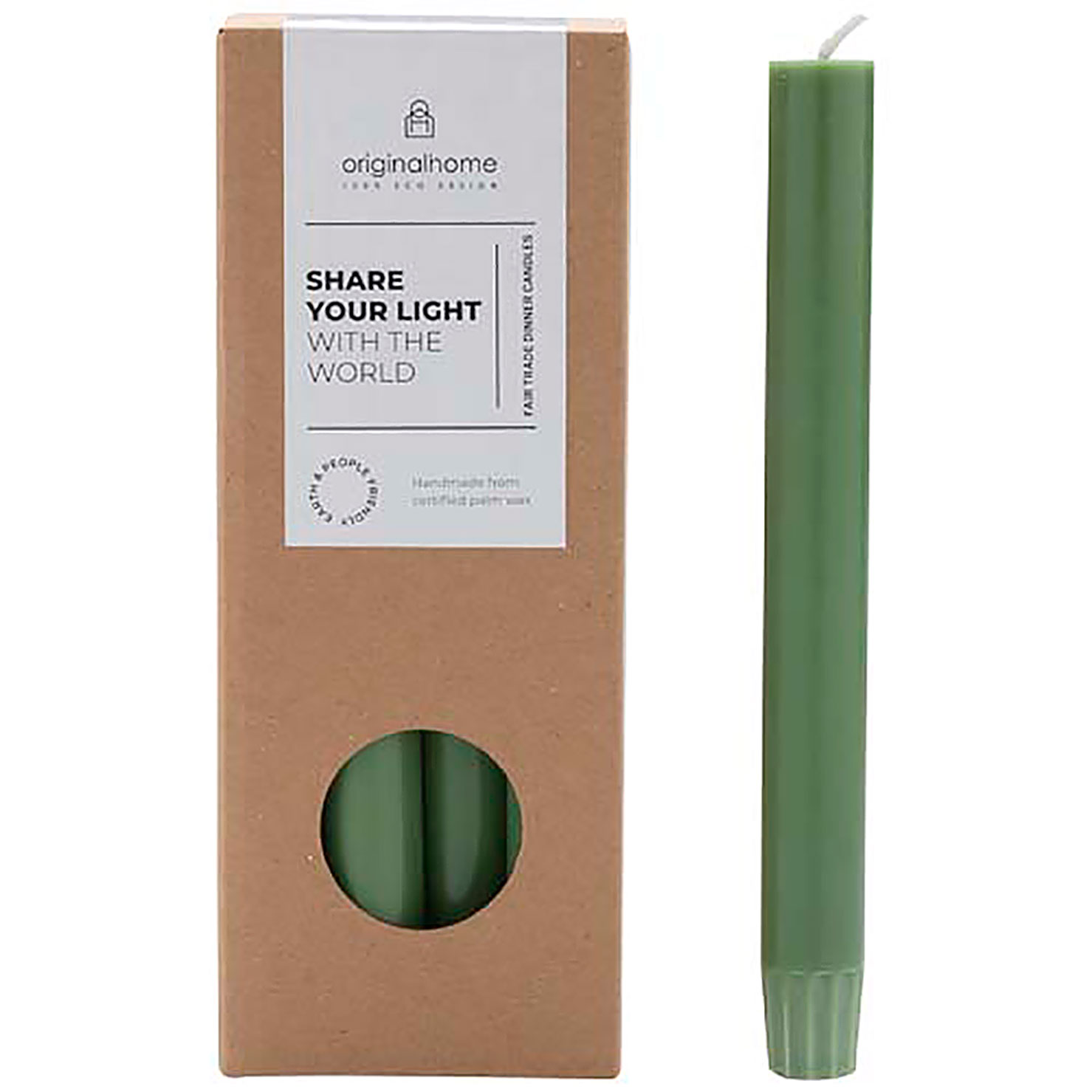 Originalhome dinner candle matcha - green