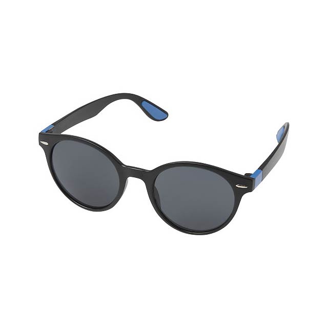 Steven round on-trend sunglasses - blue