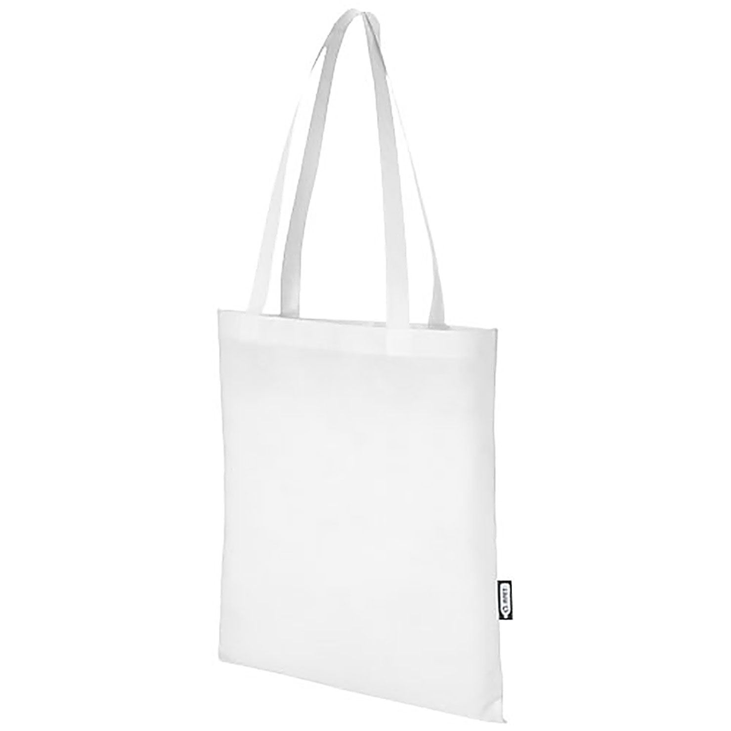 Zeus GRS recycled non-woven convention tote bag 6L - white