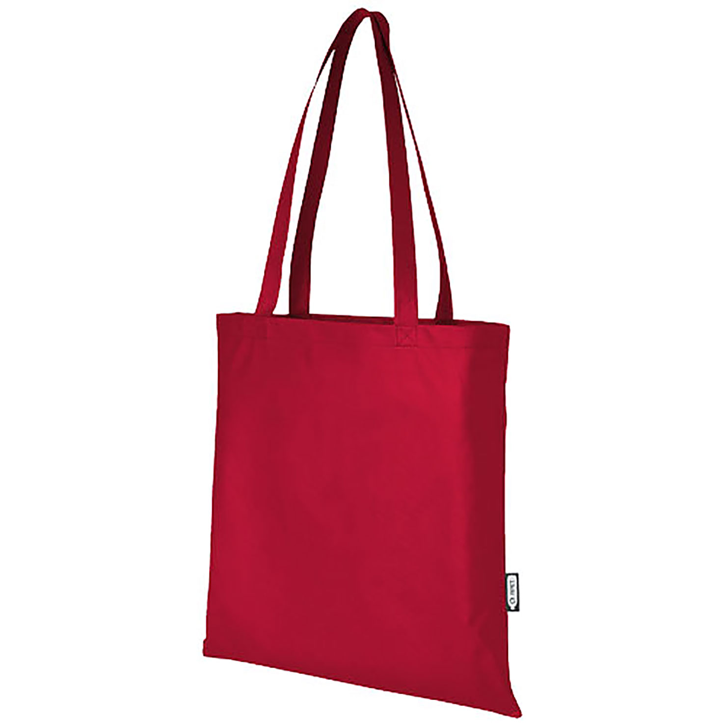 Zeus GRS recycled non-woven convention tote bag 6L - red