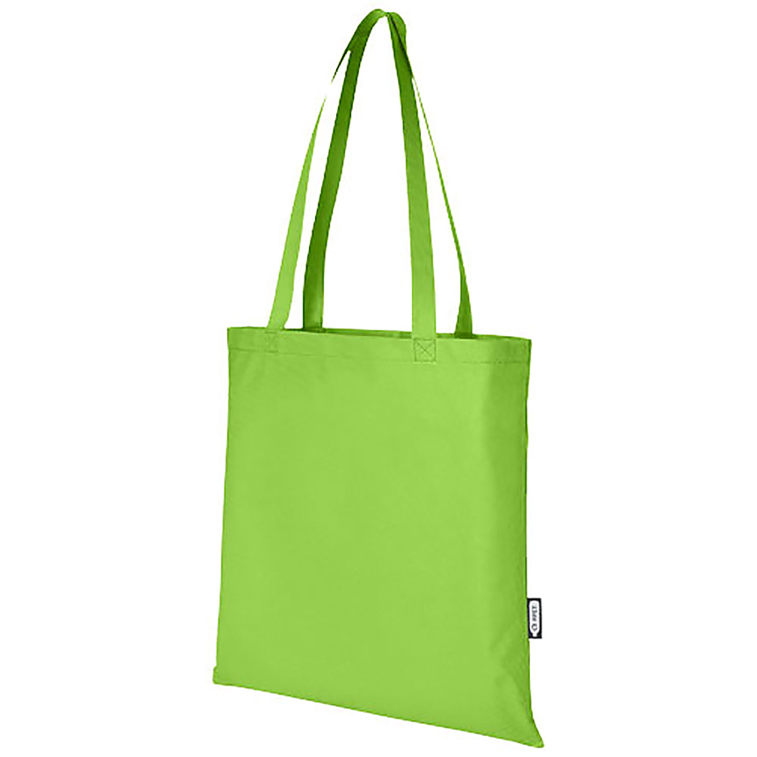 Zeus GRS recycled non-woven convention tote bag 6L - lime