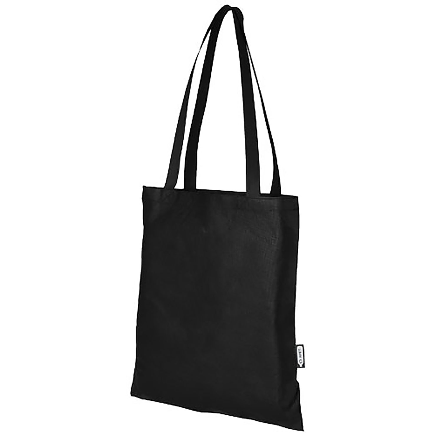 Zeus GRS recycled non-woven convention tote bag 6L - black