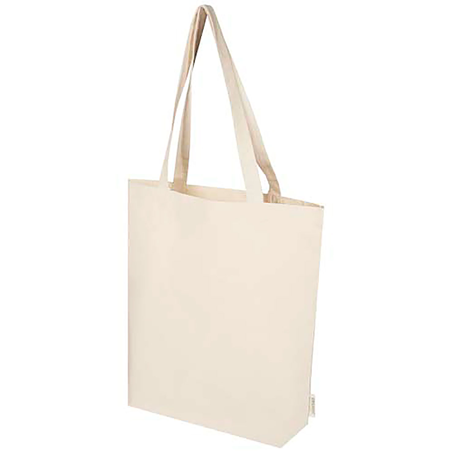 Orissa 180 g/m² organic wide bottom tote bag 11L - beige