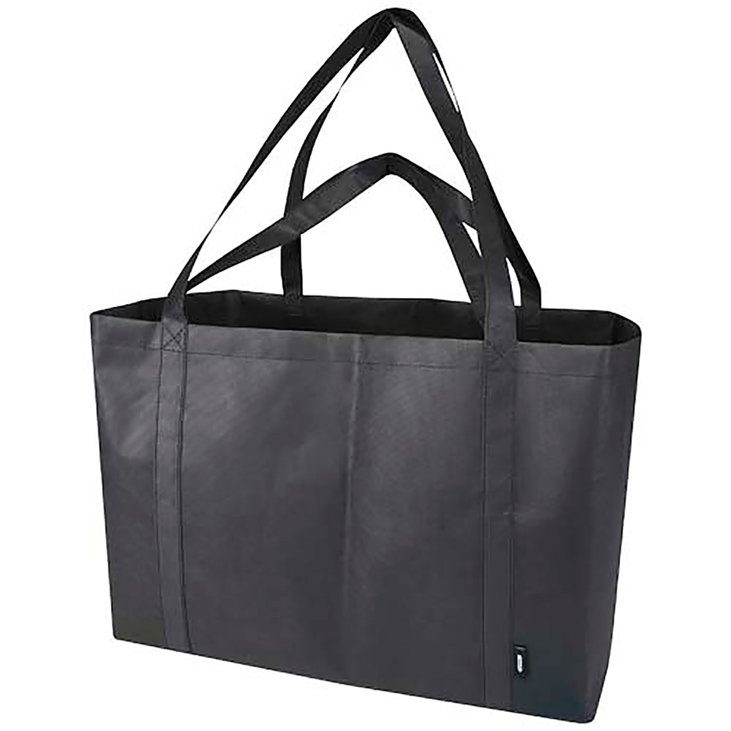 Jumbo GRS recycled non-woven extra large tote bag 65L - black