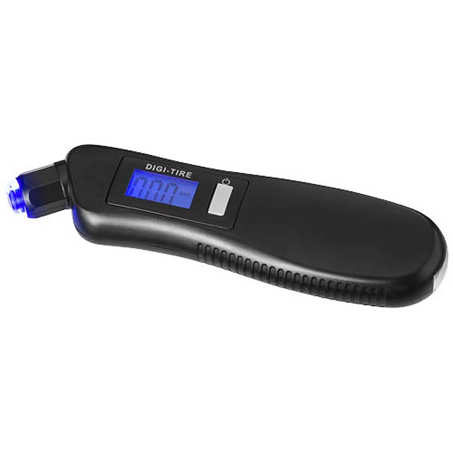 Shines 3-in-1 tyre gauge with LED light - black