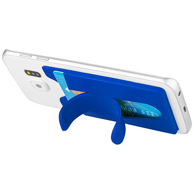 Stue silicone smartphone stand and wallet - royal blue