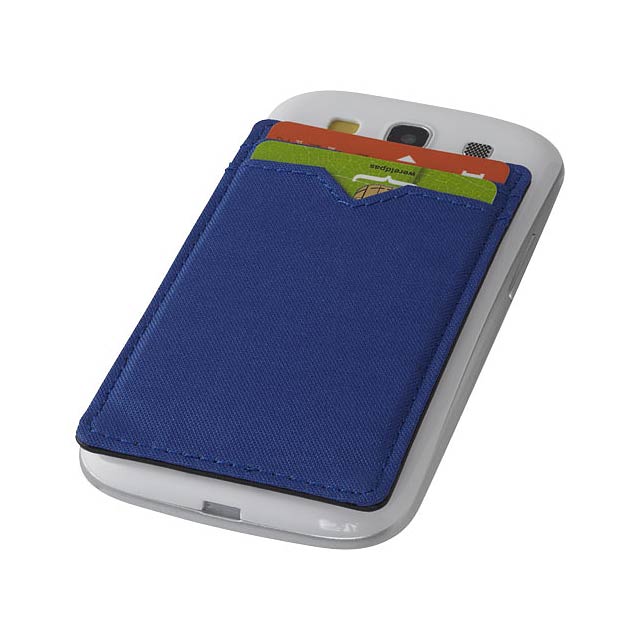 Eye dual pocket RFID smartphone wallet - blue