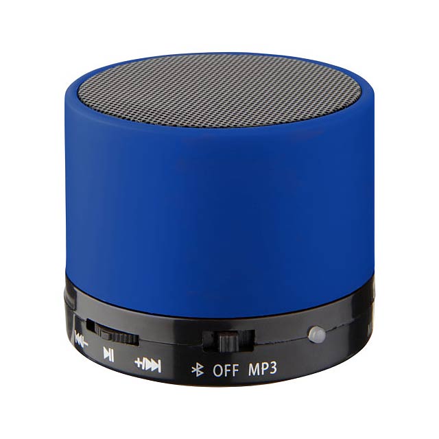 Duck cylinder Bluetooth® speaker with rubber finish - blue