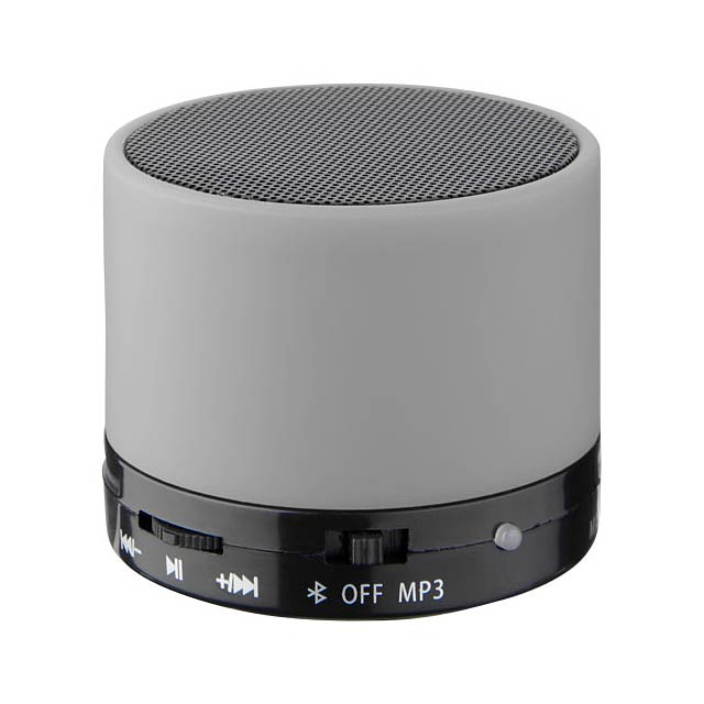 Duck Zylinder Bluetooth® Lautsprecher mit gummierter Oberfläche - Grau