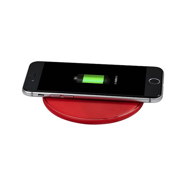 Lean wireless charging pad - transparent red