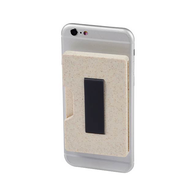 Grass RFID multi card holder - beige