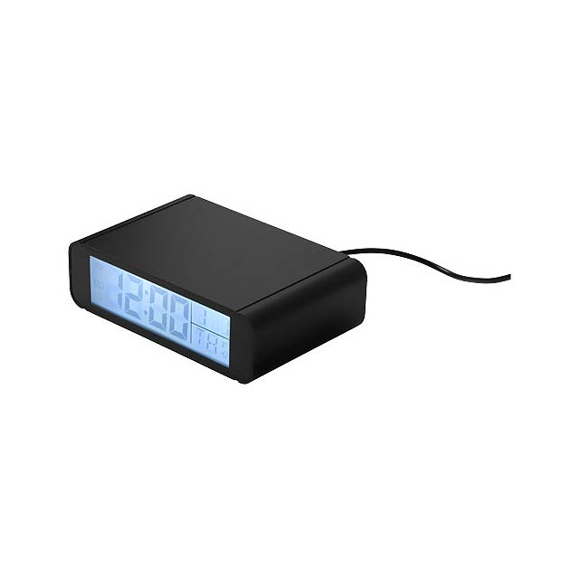 Seconds wireless charging clock - black
