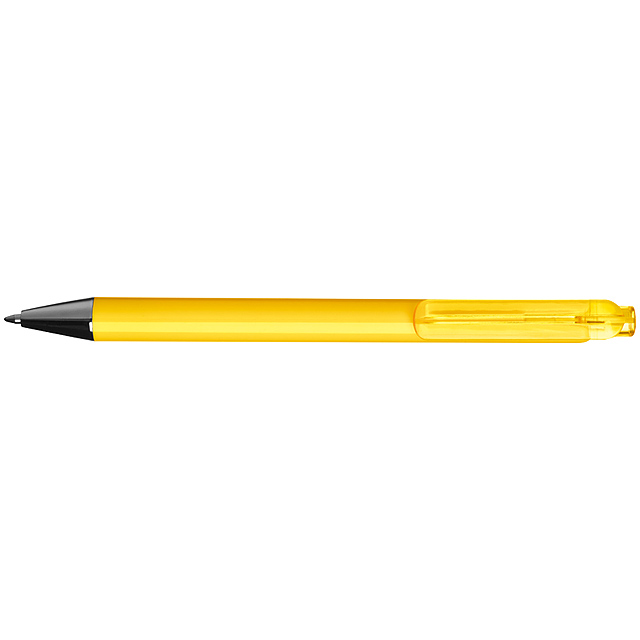 Plastic ball pen - yellow