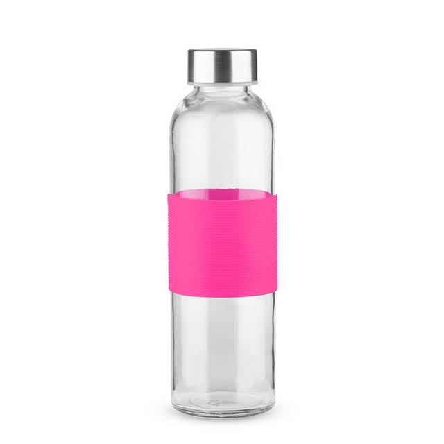 Skleněná lahev GLASSI 520 ml - ružová