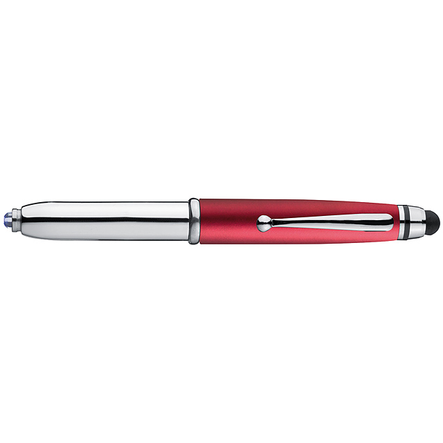 Kugelschreiber mit Touchfunktion und LED - Rot