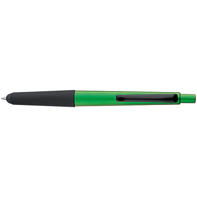 Kugelschreiber aus Plast mit Touchpad - Grün