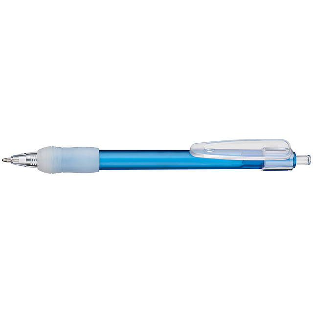 Kuličkové pero s velkým klipem - modrá