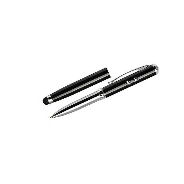 Kuličkové pero stylus QUATRO - čierna