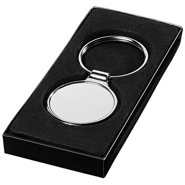 Orlene round keychain - silver