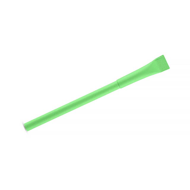 Papírové kuličkové pero PINKO - zelená