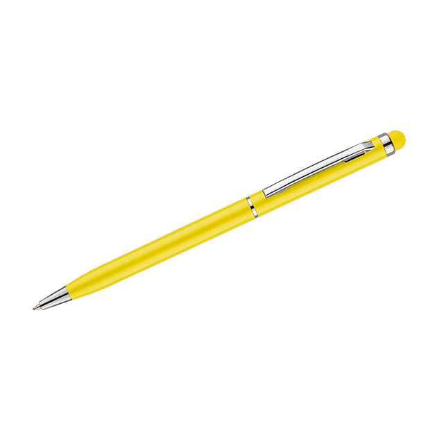 Kuličkové pero stylus TIN 2 - žlutá