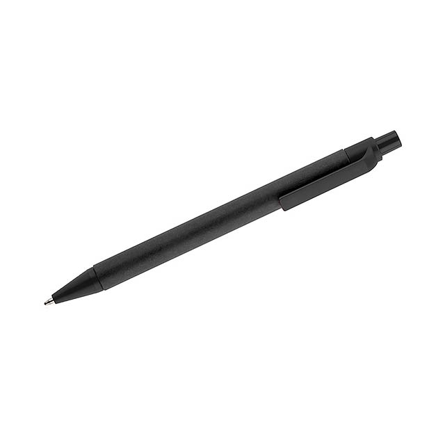 Papírové kuličkové pero POLI - čierna