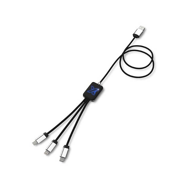 Snadno použitelný světelný kabel SCX.design C17 - čierna
