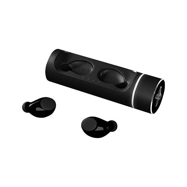 SCX.design E17 True Wireless Ohrhörer mit Leuchtlogo - schwarz