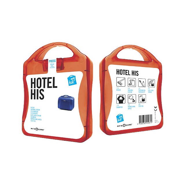 MyKit Hotel His Travel Set - transparent red