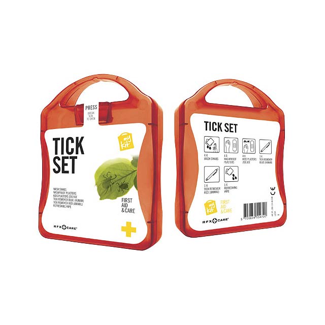 MyKit Tick First Aid Kit - transparent red