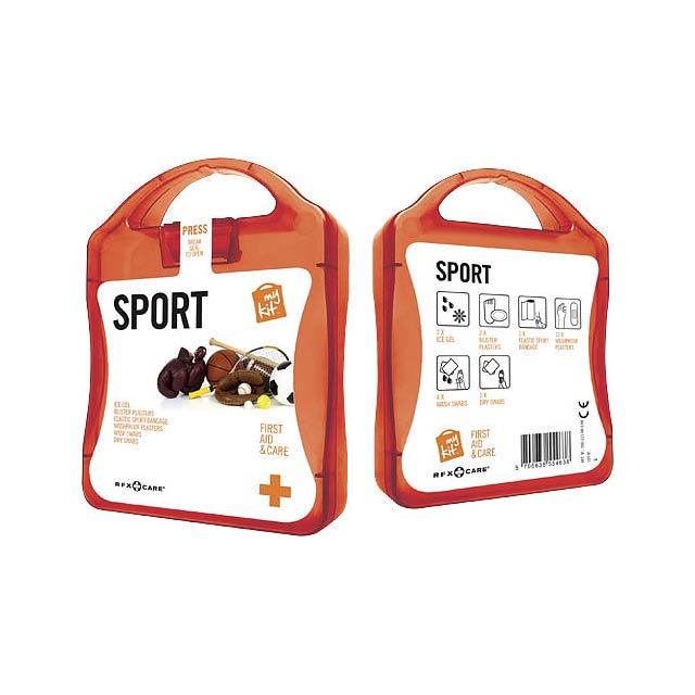 MyKit Sport first aid kit - transparent red