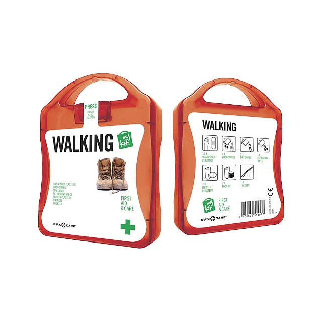 MyKit Walking First Aid Kit - transparent red