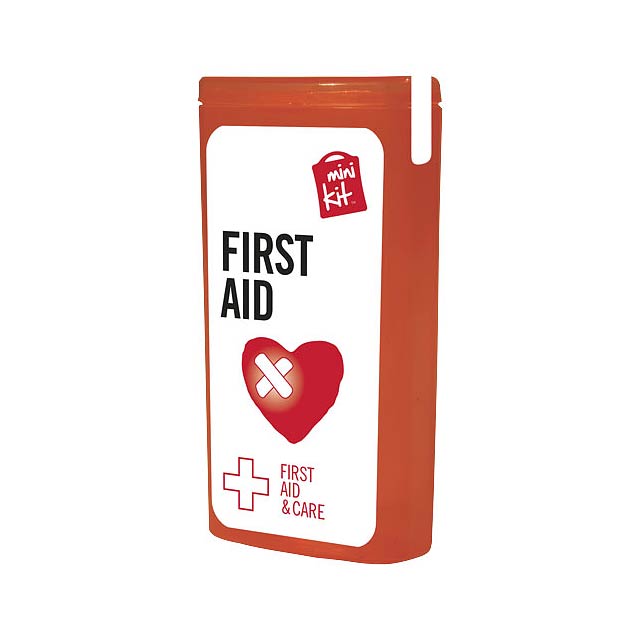 Minisada první pomoci - transparentní červená